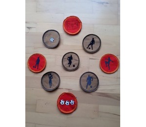 ITH Untersetzer - Fußball Silhouette